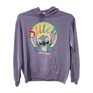 Disney Adult Stitch Vibe Hoodie Sweatshirt 2xl (19) Lavender Purple